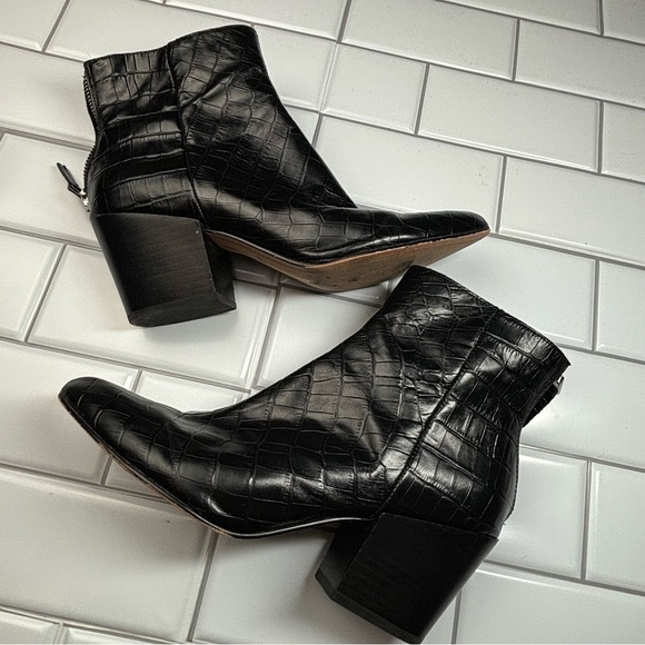 Dolce Vita Coltyn Black Leather Rear Zip Bootie size‎ 8 - Picture 13 of 16